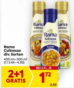 Billa Rama culinesse div. sorten Angebot