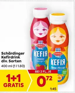 Billa Schardinger kefirdrink div. sorten Angebot