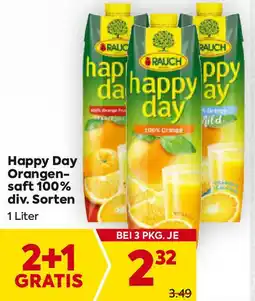 Billa Happy day orangen- saft 100% div. sorten Angebot