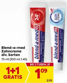 Billa Blend-a-med zahncreme div. sorten Angebot