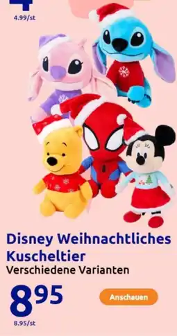 Action Disney weihnachtliches kuscheltier Angebot
