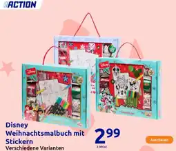 Action Disney weihnachtsmalbuch mit stickern Angebot