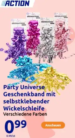 Action Party Universe Geschenkband mit selbstklebender Angebot