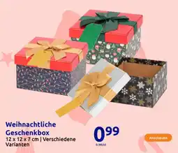 Action Weihnachtliche Geschenkbox Angebot