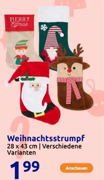 Action Weihnachtsstrumpf Angebot