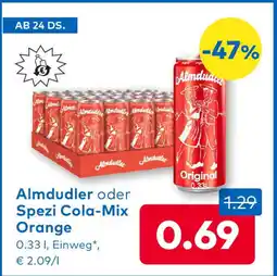 T&G Almdudler oder spezi cola-mix orange Angebot