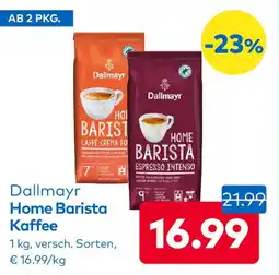 T&G Dallmayr Home Barista Kaffee Angebot