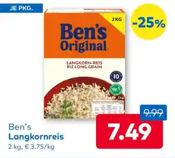 T&G Ben's langkornreis Angebot