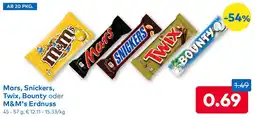 T&G Mars, Snickers, Twix, Bounty oder M&M's Erdnuss Angebot