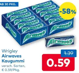 T&G Wrigley Airwaves Kaugummi Angebot