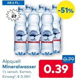T&G Alpquell Mineralwasser Angebot