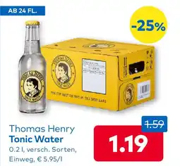 T&G Thomas henry tonic water Angebot