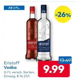 T&G Eristoff Vodka Angebot