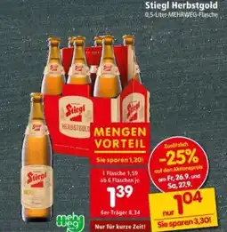 Interspar Stiegl Herbstgold Angebot