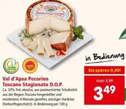 Interspar Val d'Apsa Pecorino Toscano Stagionato D.O.P. Angebot