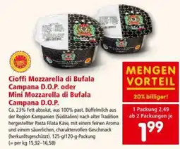Interspar Cioffi mozzarella di bufala campana d.o.p. oder mini mozzarella di bufala campana d.o.p. Angebot