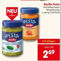 Interspar Barilla pesto Angebot