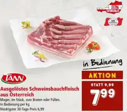 Interspar Ausgelöstes schweinsbauchfleisch aus österreich Angebot