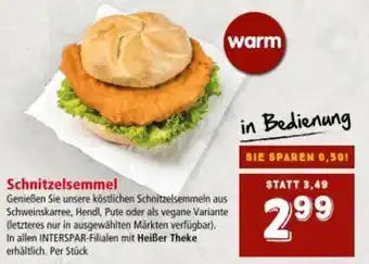 Interspar Schnitzelsemmel Angebot