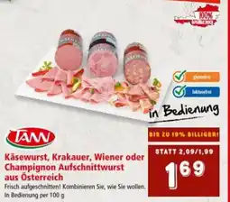 Interspar Käsewurst, Krakauer, Wiener oder Champignon Aufschnittwurst aus Österreich Angebot