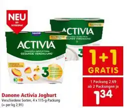 Interspar Danone activia joghurt Angebot
