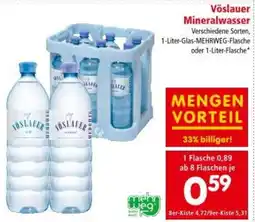 Interspar Vöslauer mineralwasser Angebot