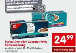 Interspar Purina One oder Gourmet Perle Katzennahrung Angebot