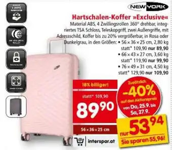 Interspar Hartschalen-Koffer Exclusive Angebot