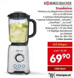 Interspar RoMMELSBACHER Standmixer Angebot