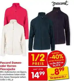 Interspar Pascarel Damen- oder Herren- Fleecejacke Angebot