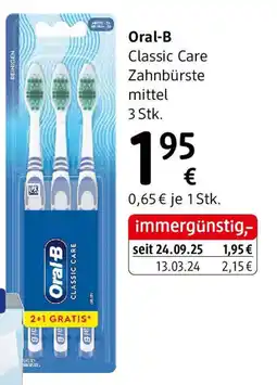 dm Oral-B Classic Care Zahnbürste Angebot