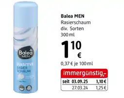 dm Balea men rasierschaum Angebot