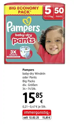 dm Pampers baby-dry Windeloder Pants Big Packs Angebot