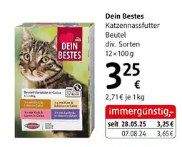 dm Dein bestes Katzennassfutter Beutel Angebot
