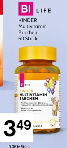 Bipa Bi life kinder multivitamin bärchen Angebot