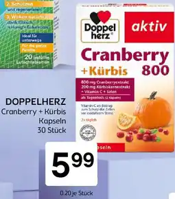 Bipa Doppelherz cranberry + kürbis Kapseln Angebot