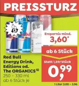 ADEG Red bull energy drink, editions od. the organics Angebot