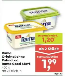 ADEG Rama original ohne palmöl od. rama good start Angebot