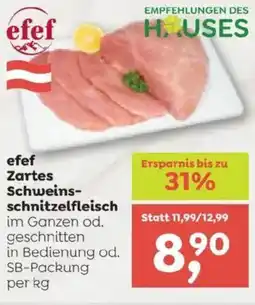 ADEG Efef zartes schweins- schnitzelfleisch Angebot