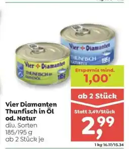 ADEG Vier diamanten thunfisch in öl od. natur div. Angebot