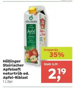 ADEG Höllinger steirischer apfelsaft naturtrüb od. apfel-ribisel Angebot