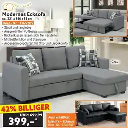 Norma Modernes ecksofa ca. 221 x 146 x 88 cm Angebot