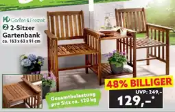 Norma Garten- entspurtsitzer gartenbank 163 x 63 x 91 cm Angebot