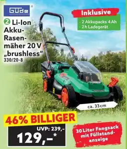 Norma Li-ion akku- rasen- mäher 20 v ,,brushless Angebot