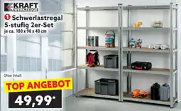 Norma Kraft werkzeuge schwerlastregal 5-stufig 2er-set 180 x 90 x 40 cm Angebot