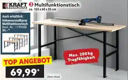 Norma Kraft multifunktionstisch 165 x 60 x 85cm Angebot