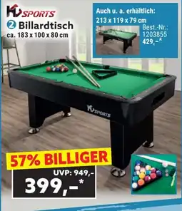 Norma Ksports billardtisch Angebot