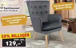 Norma Samtsessel 92.5 x 73 x 66 cm Angebot