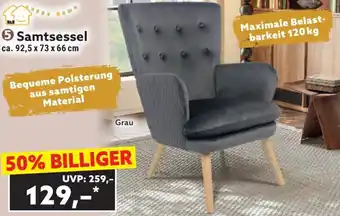 Norma Samtsessel 92.5 x 73 x 66 cm Angebot