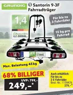 Norma Grundig santorin 9-3f fahrradträger Angebot